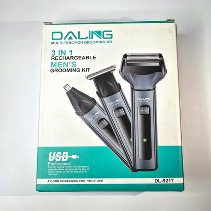 3-in-1 Rechargeable Men’s Grooming Kit